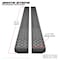 Westin Automotive TEXTURED BLACK RUNNING BOARDS 83 INCHES TEXTURED BLACK GRATE STEPS RUNNING BOARD (BRKT SOLD SEP) 27-74765 - alternate 1